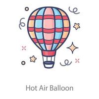 Abenteuer Luftballon vektor