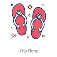 flip flop beach vektor