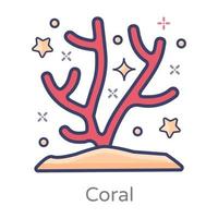 Korallen und Algen vektor