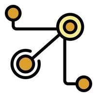 schema förtroende relation ikon vektor platt