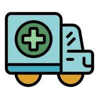 moderskap ambulans ikon vektor platt