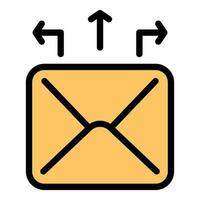 Marketing Mail Symbol Vektor eben