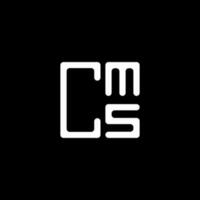 cms brev logotyp kreativ design med vektor grafisk, cms enkel och modern logotyp. cms lyxig alfabet design