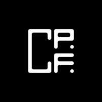 cpf brev logotyp kreativ design med vektor grafisk, cpf enkel och modern logotyp. cpf lyxig alfabet design
