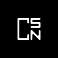 csn brev logotyp kreativ design med vektor grafisk, csn enkel och modern logotyp. csn lyxig alfabet design