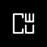 cwu brev logotyp kreativ design med vektor grafisk, cwu enkel och modern logotyp. cwu lyxig alfabet design