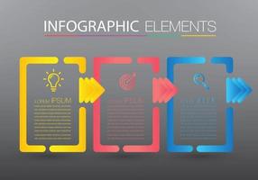 moderne Textfeldvorlage Banner Infografiken vektor