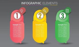 modern textruta mall banner infographics vektor