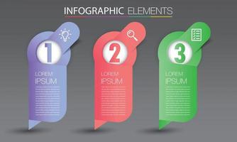 modern textruta mall banner infographics vektor