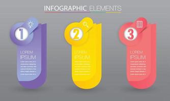 moderne Textfeldvorlage Banner Infografiken vektor