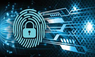 Cyber-Sicherheitshintergrund des Fingerabdrucknetzwerks vektor