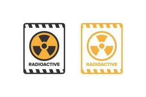 nuklear Strahlung radioaktiv Symbol Zeichen Design Vektor, Strahlung Gefahr Symbol Tafel vektor