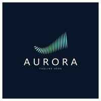 aurora-logo-design-ikonen-illustrations-vektorschablone vektor