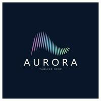 aurora-logo-design-ikonen-illustrations-vektorschablone vektor