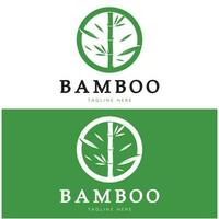 bambu logotyp mall vektor ikon illustration design