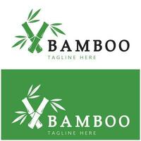 bambu logotyp mall vektor ikon illustration design