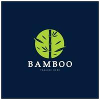 bambu logotyp mall vektor ikon illustration design