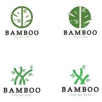 bambu logotyp mall vektor ikon illustration design