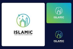 islamisch Logo Design Vorlage vektor