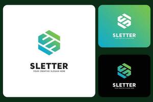 s Brief Logo Design Vorlage vektor