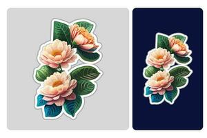 Rose Blumen Vektor Illustration Design