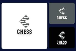 schack c brev logotyp design mall vektor