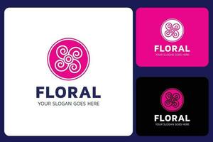 Blumen- Blume Logo Design Vorlage vektor