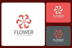 Blumen-Logo-Design-Vorlage vektor