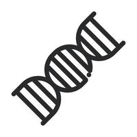 molekyl dna genetiska laboratorievetenskap och forskning linje stilikon vektor