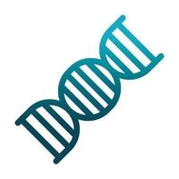 molekyl dna genetiska laboratorievetenskap och forskning gradient stil ikon vektor