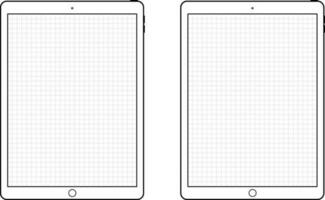 transparent Tablette Computer Vektor Illustration, Vorlage