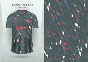 Hintergrund zum Sport Jersey, Fußball Jersey, Laufen Jersey, Rennen Jersey, dunkel grau und Rosa Weiß Muster. vektor