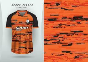 Hintergrund zum Sport Jersey Fußball Jersey Laufen Jersey Rennen Jersey Muster Orange und schwarz vektor
