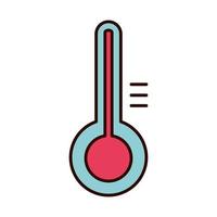 Thermometer Temperatur Ausrüstung medizinisches isoliertes Symbol vektor