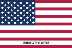 vereinigt Zustände von Amerika Flagge Vektor Illustration ein patriotisch Design