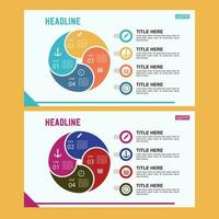 infographics mallar elegant Diagram element vektor