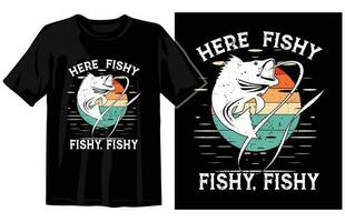 fiske t skjorta design vektor, årgång fiske tshirt grafisk illustration, fiske vektor