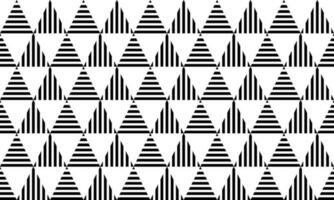 schwarz Weiß Streifen Dreieck nahtlos vektor