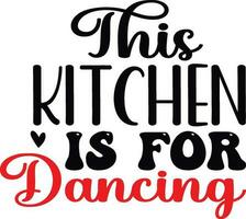 detta kök är för dans vektor