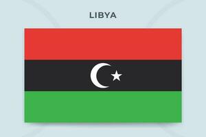 Libyen National Flagge Design Vorlage vektor