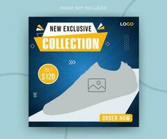 Neu exklusiv Sammlung Mode Verkauf Schuhe online Post Beförderung Layout Netz Banner Vorlage vektor