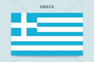 Griechenland National Flagge Design Vorlage vektor