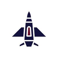 Flugzeug Symbol solide kastanienbraun Marine Farbe Militär- Symbol perfekt. vektor