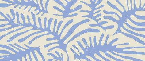 abstrakt botanisch Kunst Hintergrund Vektor. natürlich Hand gezeichnet Muster Design mit Blätter, Ast. einfach zeitgenössisch Stil illustriert Design zum Stoff, drucken, Abdeckung, Banner, Hintergrund. vektor