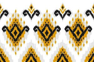 Stoff Ikat Muster Kunst. ethnisch nahtlos Muster traditionell. amerikanisch, Mexikaner Stil. vektor
