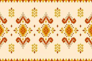 etnisk ikat sömlös mönster i stam. amerikansk, mexikansk stil. aztec geometrisk prydnad skriva ut. vektor