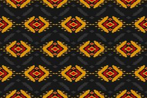 etnisk ikat sömlös mönster i stam. aztec geometrisk etnisk prydnad skriva ut. ikat mönster stil. vektor