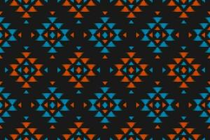 etnisk ikat sömlös mönster traditionell. aztec geometrisk prydnad skriva ut. amerikansk, mexikansk stil. vektor