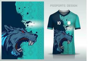 mönster design, illustration, textil- bakgrund för sporter t-shirt, fotboll jersey skjorta attrapp för fotboll klubb. konsekvent främre se vektor