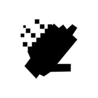 hand tech ikon logotyp design vektor